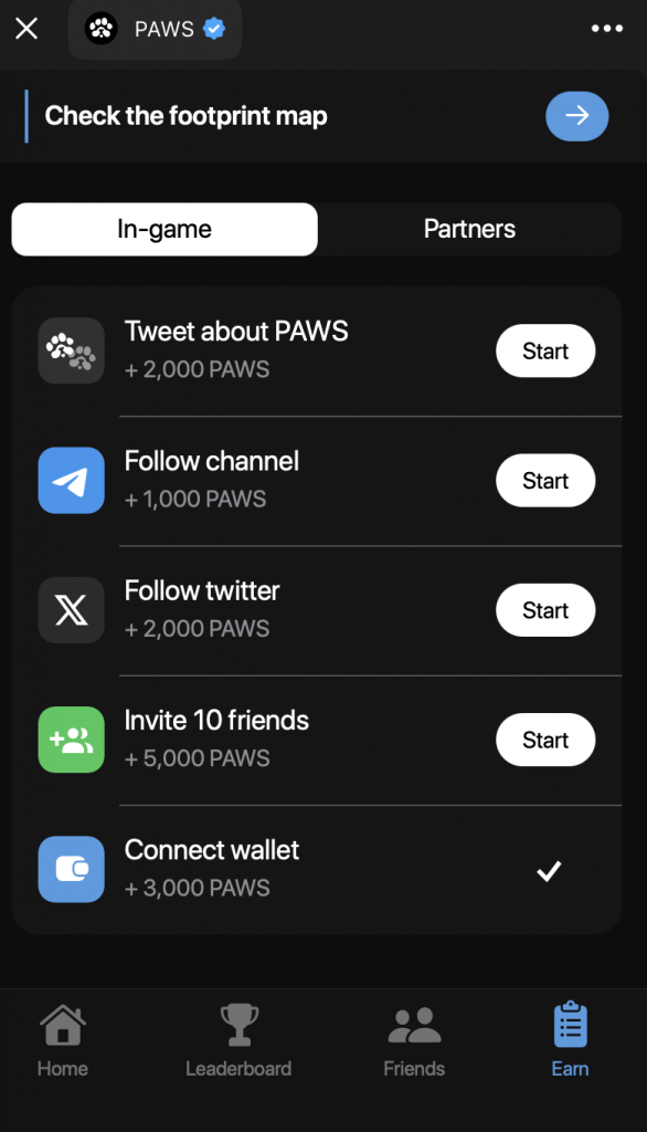 simple tasks for paws airdrop